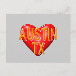 I Love Austin Texas Postcard