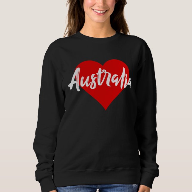 I Love Australia  Aussie   For Women Girls Sweatshirt (Front)