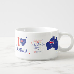 "I LOVE AUSTRALIA" Australia Day 26th January Bowl