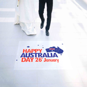 "I LOVE AUSTRALIA" Australia Day 26th January Floor Decals
