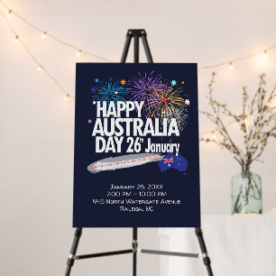 "I LOVE AUSTRALIA" Australia Day 26th January Foam Board