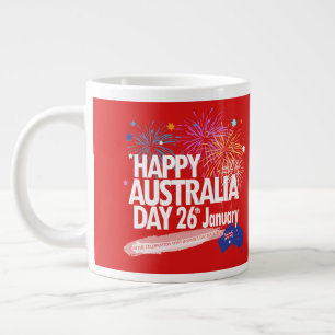 "I LOVE AUSTRALIA" Australia Day 26th January Giant Coffee Mug