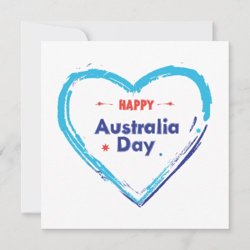 I LOVE AUSTRALIA Australia Day 26th January Holi Holiday Card