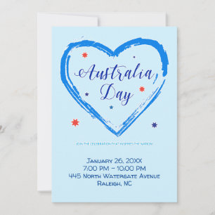 "I LOVE AUSTRALIA" Australia Day 26th January Holiday Card