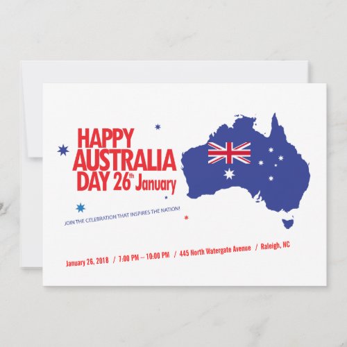 I LOVE AUSTRALIA Australia Day 26th January Holiday Card