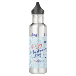"I LOVE AUSTRALIA" Australia Day 26th January Stainless Steel Water Bottle