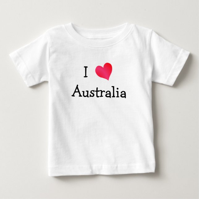 I Love Australia Baby T-Shirt (Front)