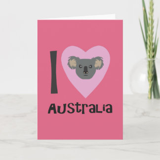 I Love Australia Card