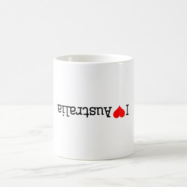 I Love Australia Color Morph Mug (Center)
