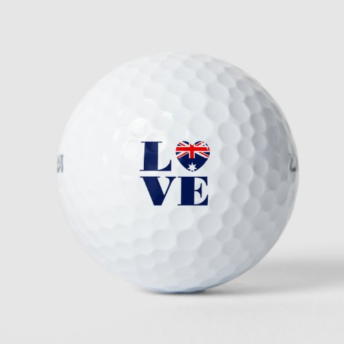 I love Australia Golf Balls