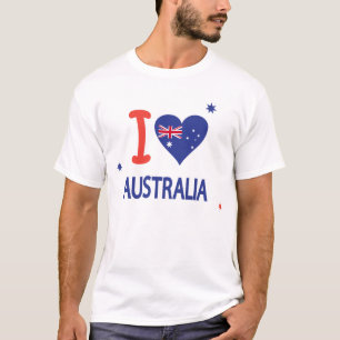 I LOVE AUSTRALIA Happy Australia Day 26th January T-Shirt