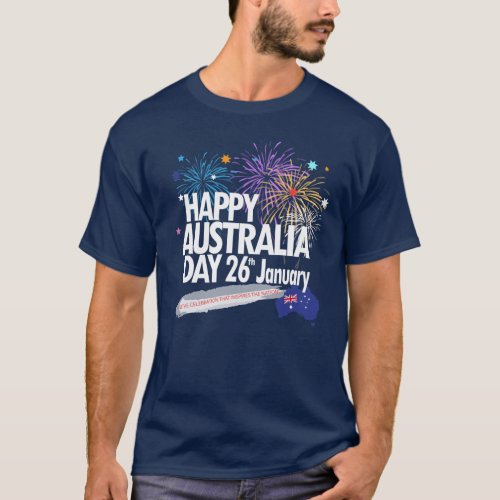I LOVE AUSTRALIA Happy Australia Day  26th January T_Shirt