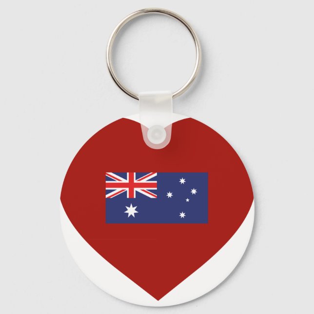 I Love Australia Keychain (Front)