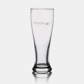 I Love Australia Pilsner Glass