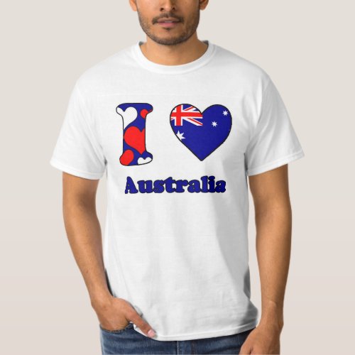 I Love Australia T_Shirt