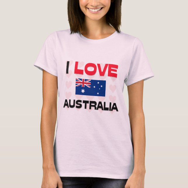 I Love Australia T-Shirt (Front)