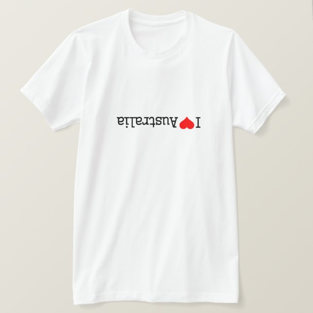 I Love Australia T-Shirt (Design Front)