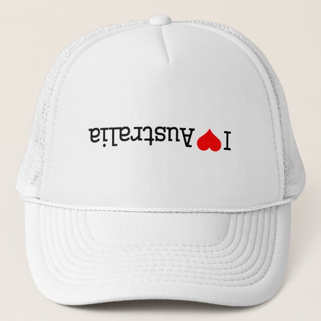 I Love Australia Trucker Hat (Front)