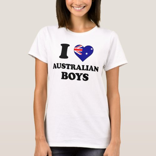 I love Australian Boys T_Shirt