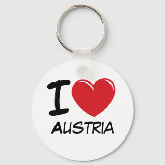 I Love Austria Keychain