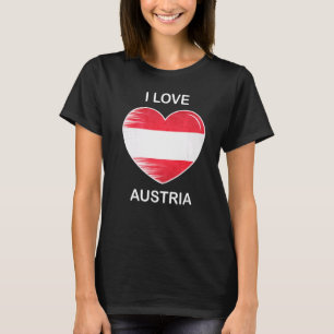 I Love Austria My Home My Country Heart Austria  3 T-Shirt