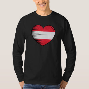 I Love Austria My Home My Country Heart Austria  5 T-Shirt