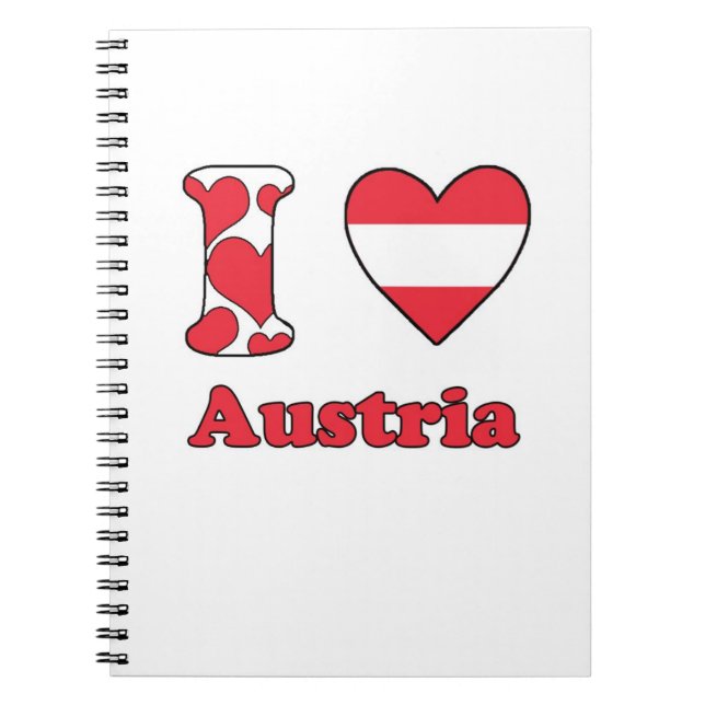 I love Austria Notebook (Front)