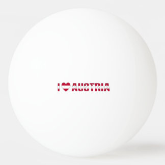 I Love Austria Ping-Pong Ball
