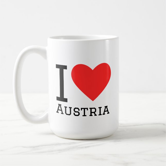 I love austria square sticker coffee mug (Left)