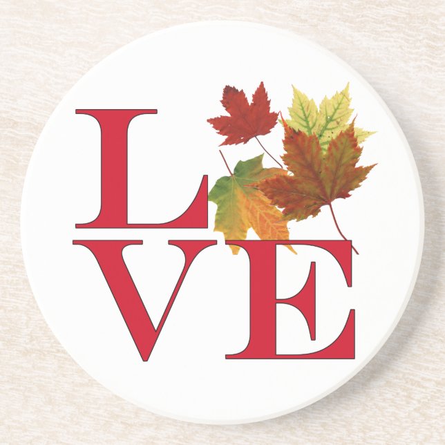 I Love Autumn Coaster (Front)