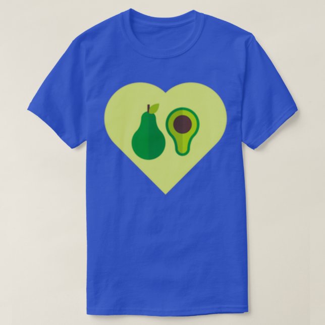 I love Avocado Healthy Food Vegetables T-Shirt (Design Front)