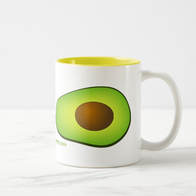 I Love Avocados Two-Tone Coffee Mug (Right)