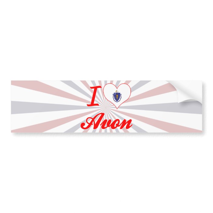 I Love Avon, Massachusetts Bumper Sticker