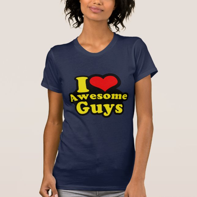 I Love Awesome Boys T-Shirt (Front)