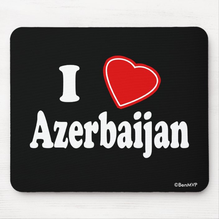 I Love Azerbaijan Mouse Pad