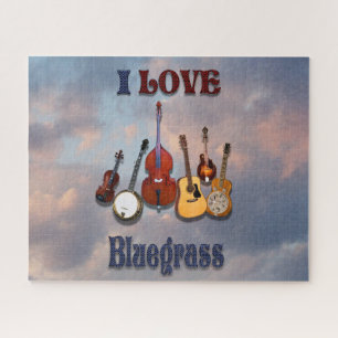 I LOVE B LUEGRASS JIGSAW PUZZLE