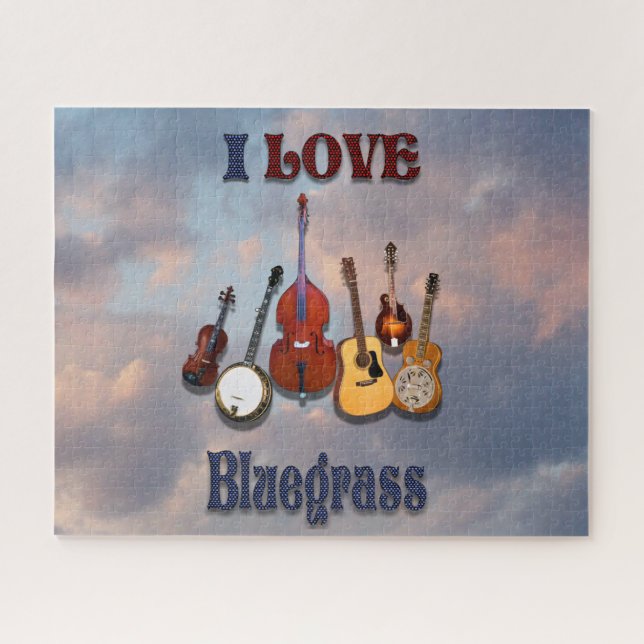 I LOVE B LUEGRASS JIGSAW PUZZLE (Horizontal)