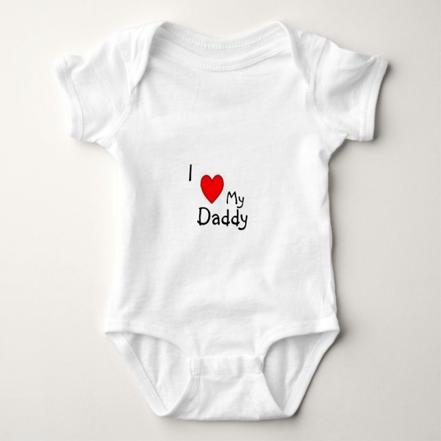I Love. . . Baby Bodysuit (Front)