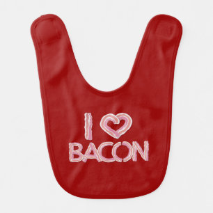 I Love Bacon Baby Bib