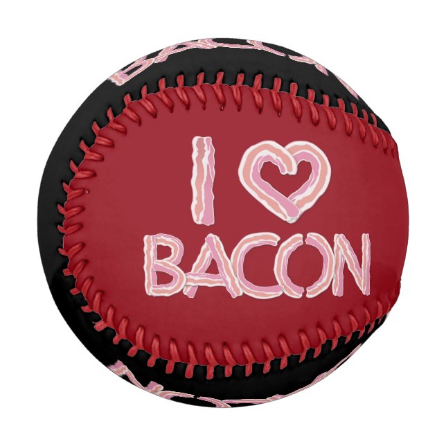 I Love Bacon Baseball (Front Left)