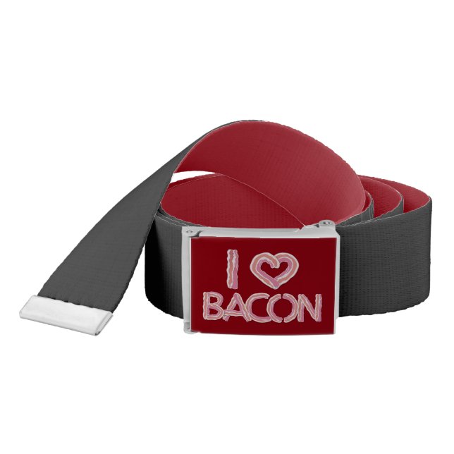 I Love Bacon Belt (Snake)