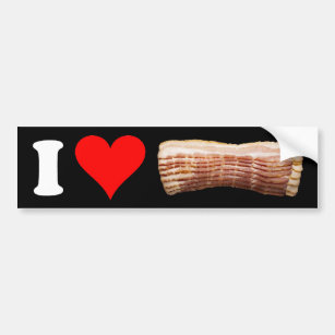 I Love Bacon Bumper Sticker