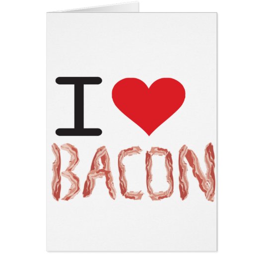 I Love Bacon Cards (Front)