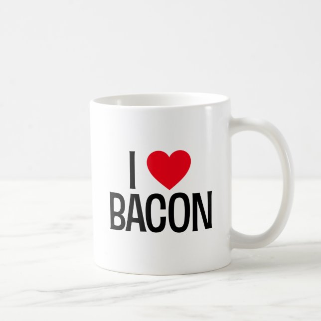I Love Bacon. Coffee Mug (Right)