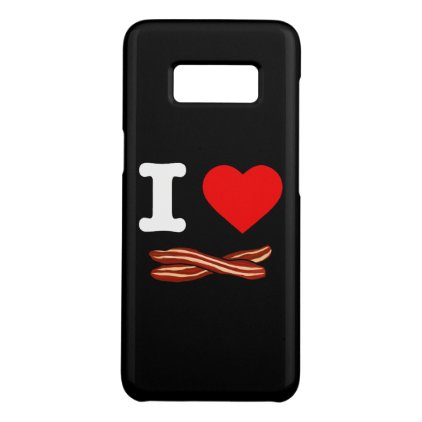 I Love Bacon Crispy Fried Pork Bacon Life Heart Case-Mate Samsung Galaxy S8 Case