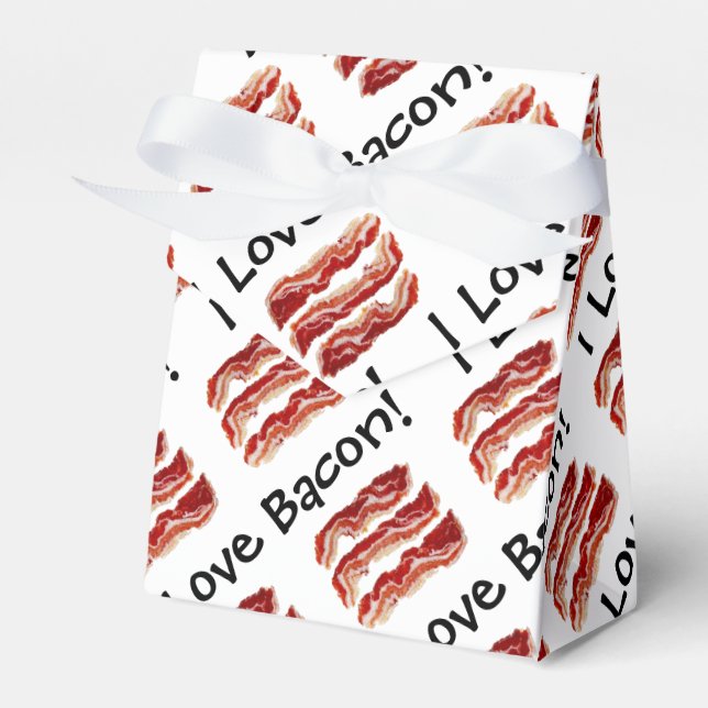 I Love Bacon Favor Boxes (Front Side)
