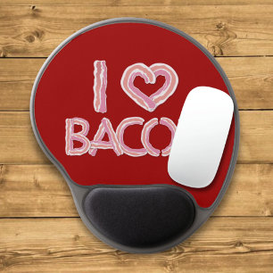 I Love Bacon Gel Mouse Pad