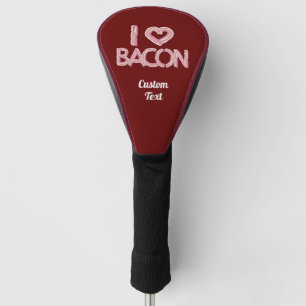 I Love Bacon Golf Head Cover
