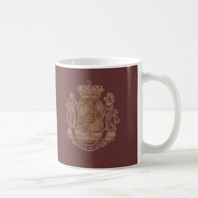 I Love Bacon Heraldic Crest Products Coffee Mug (Right)