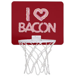 I Love Bacon Mini Basketball Hoop